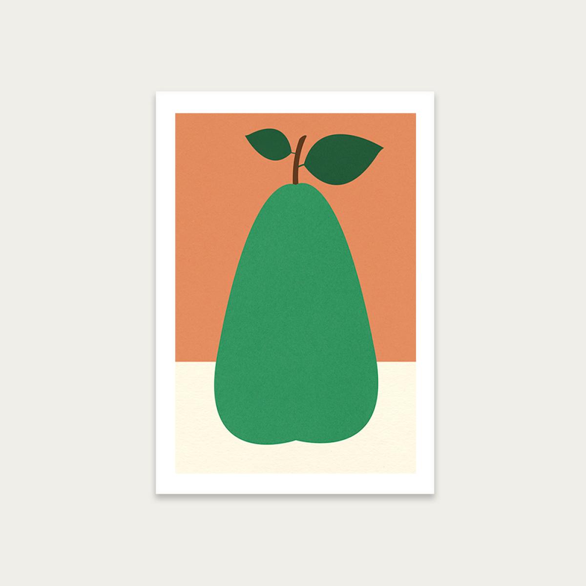 Pear Art Print Unframed