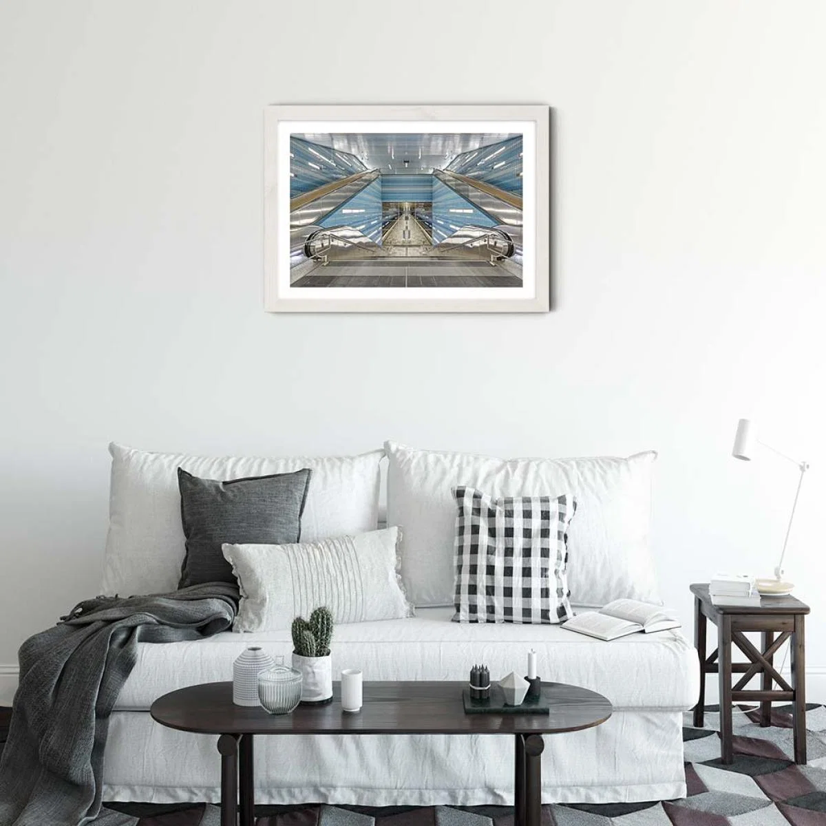 Uebersee 01 Art Print White Frame – image 2