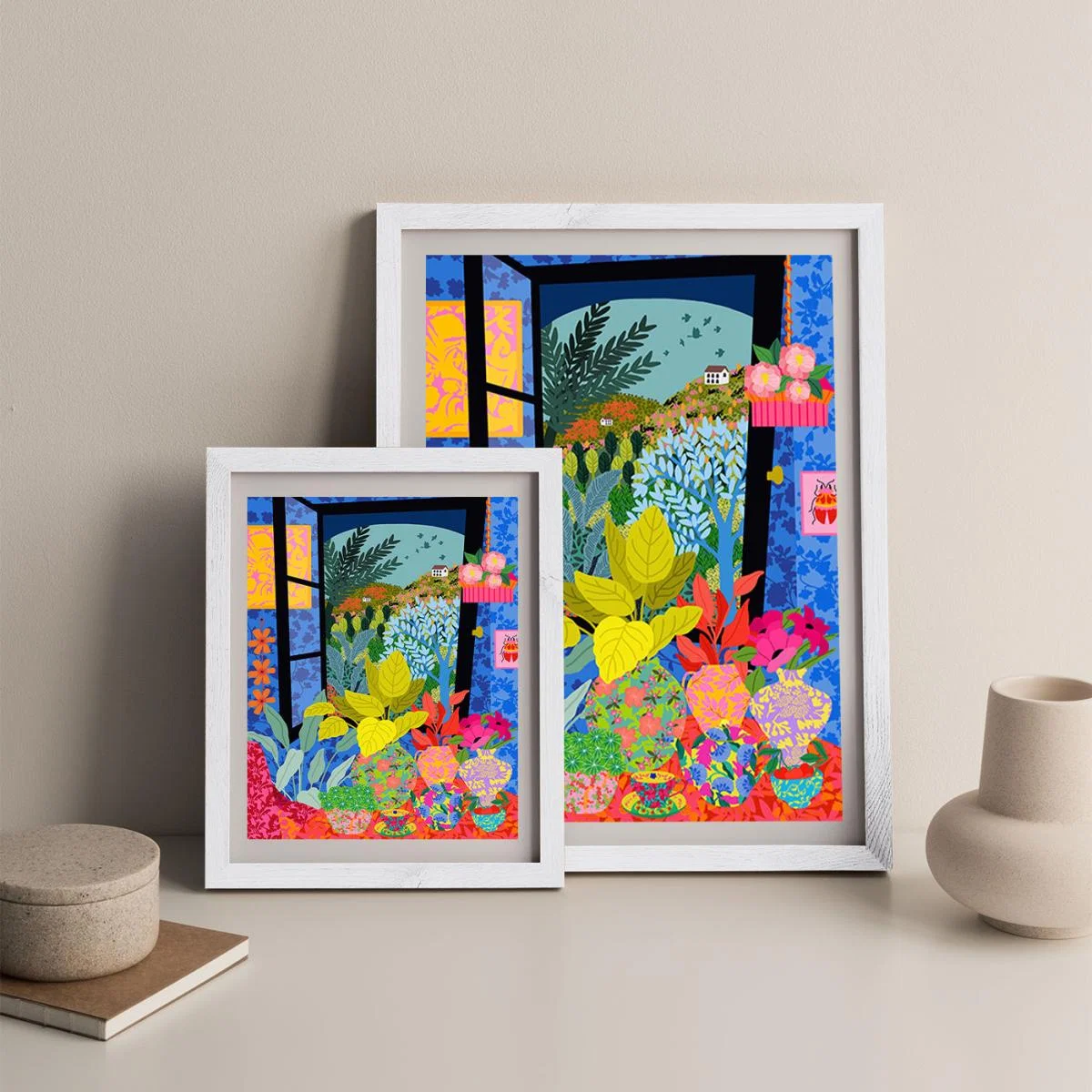 View From My Window Art Print White Frame – image 7