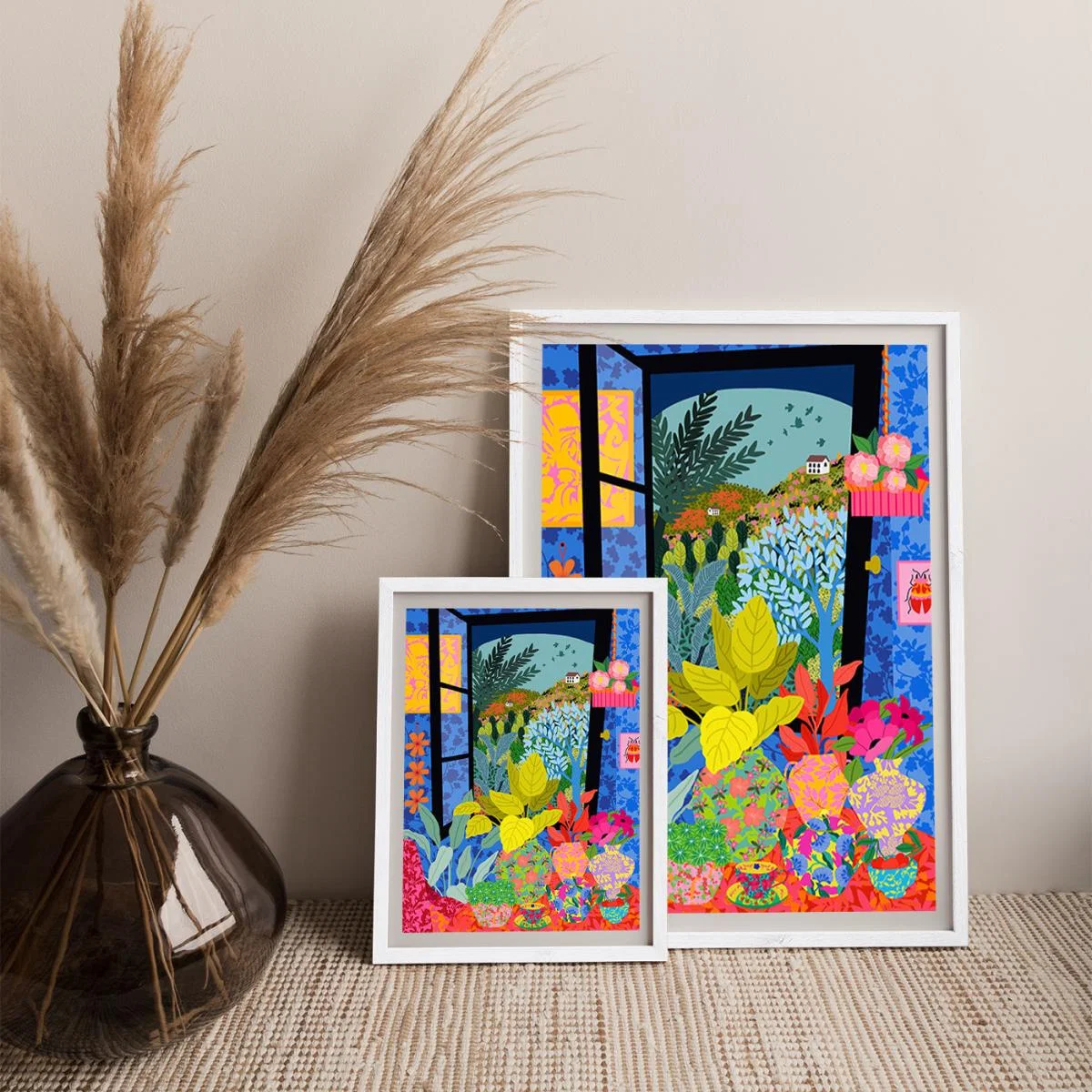 View From My Window Art Print White Frame – image 8