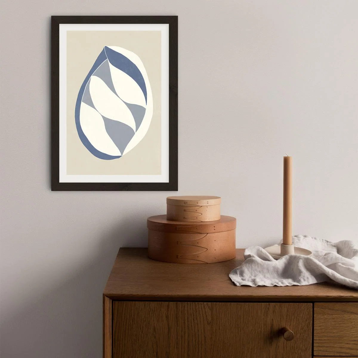 Pod Blue Art Print Black Frame – image 5