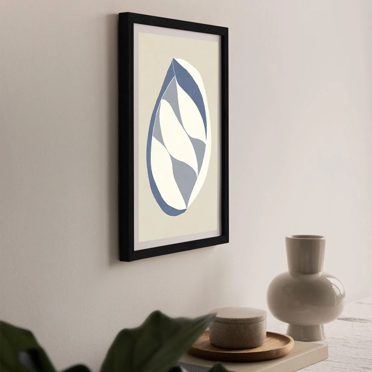 Pod Blue Art Print Black Frame – image 6