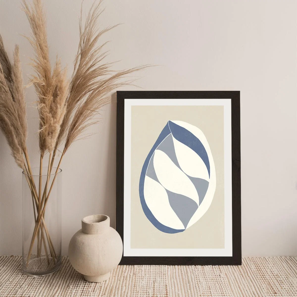 Pod Blue Art Print Black Frame – image 7