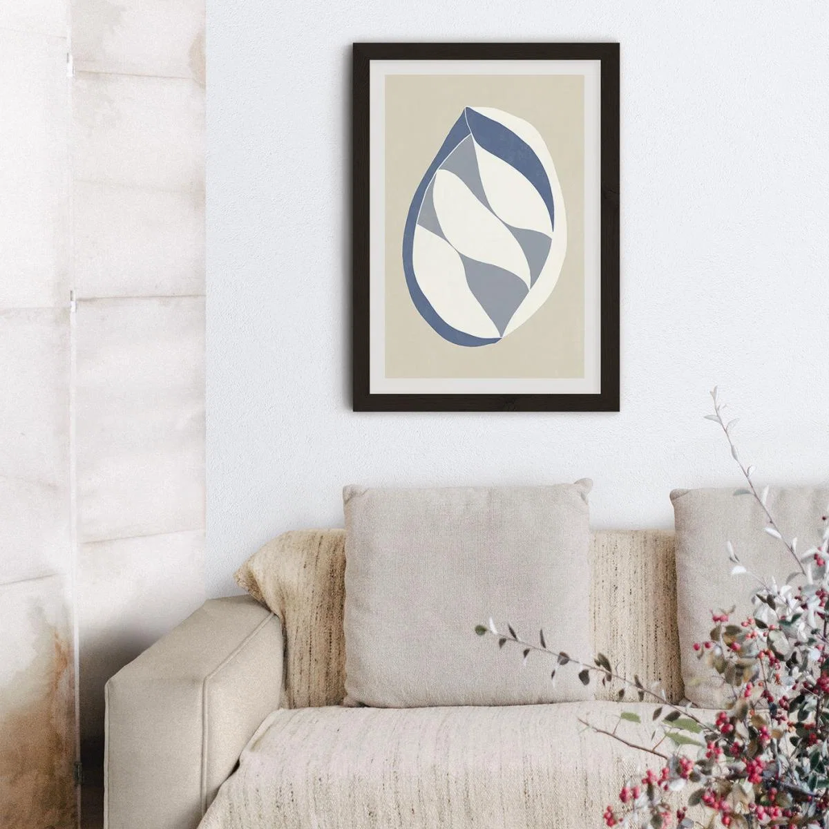 Pod Blue Art Print Black Frame – image 10
