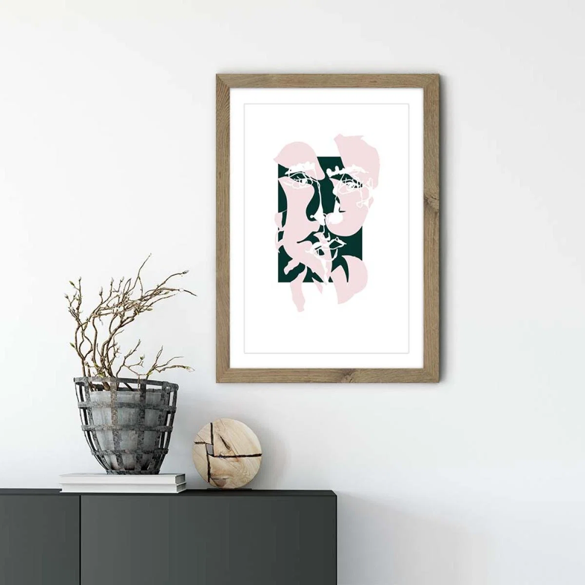 Oak Frame Modern Art II Art Print – image 2