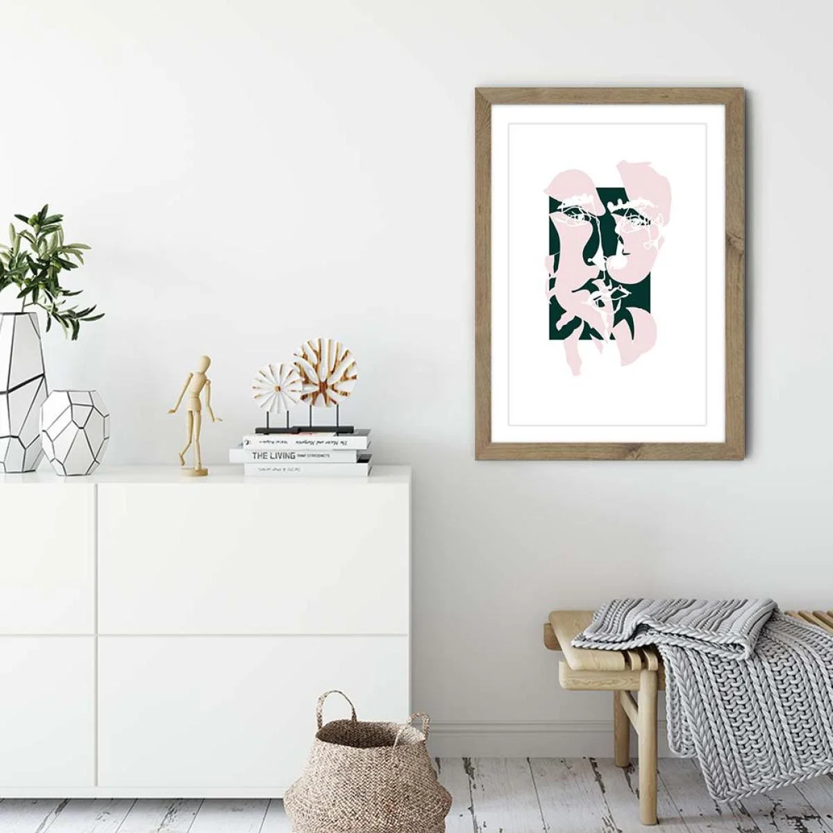 Oak Frame Modern Art II Art Print – image 3