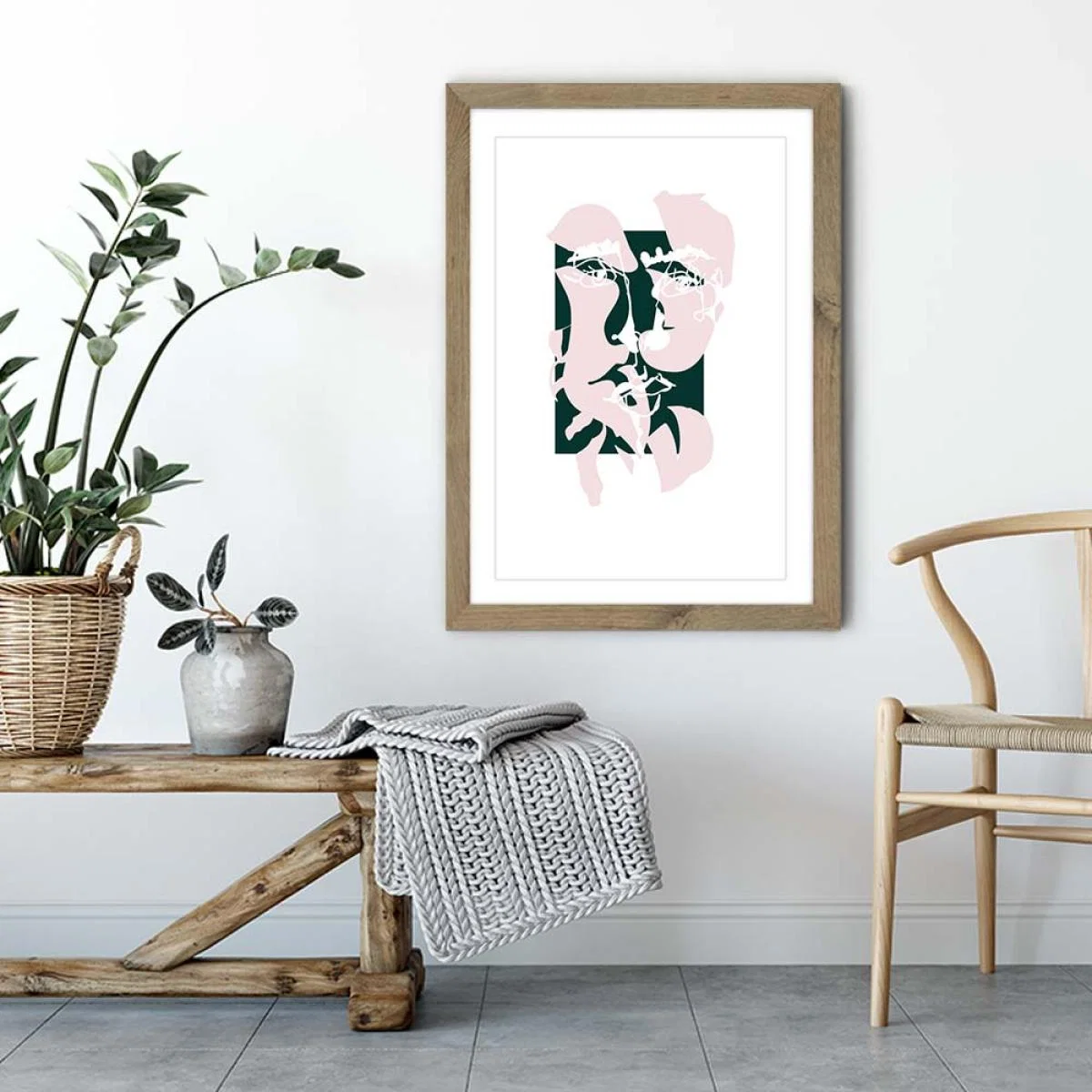 Oak Frame Modern Art II Art Print – image 4