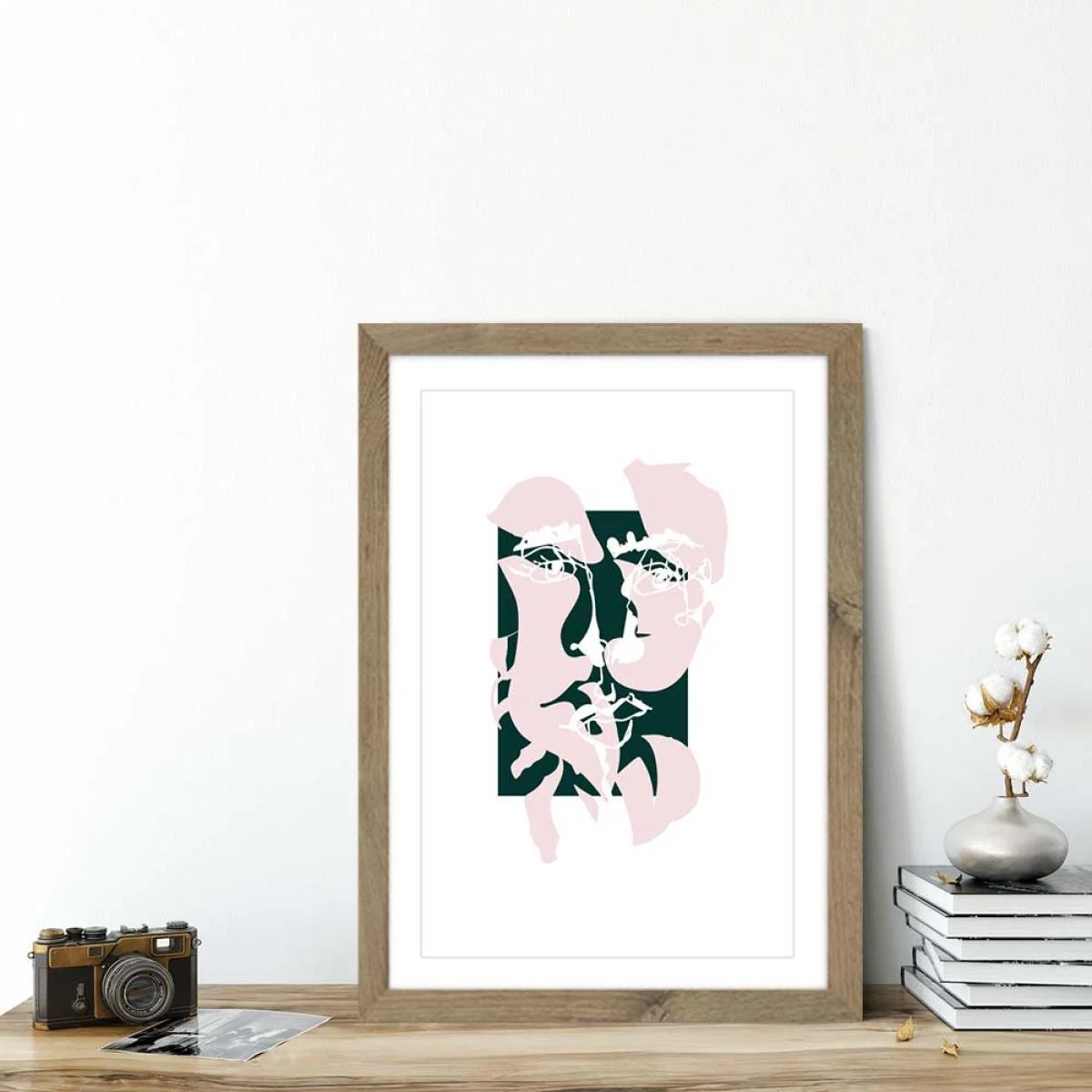 Oak Frame Modern Art II Art Print – image 5