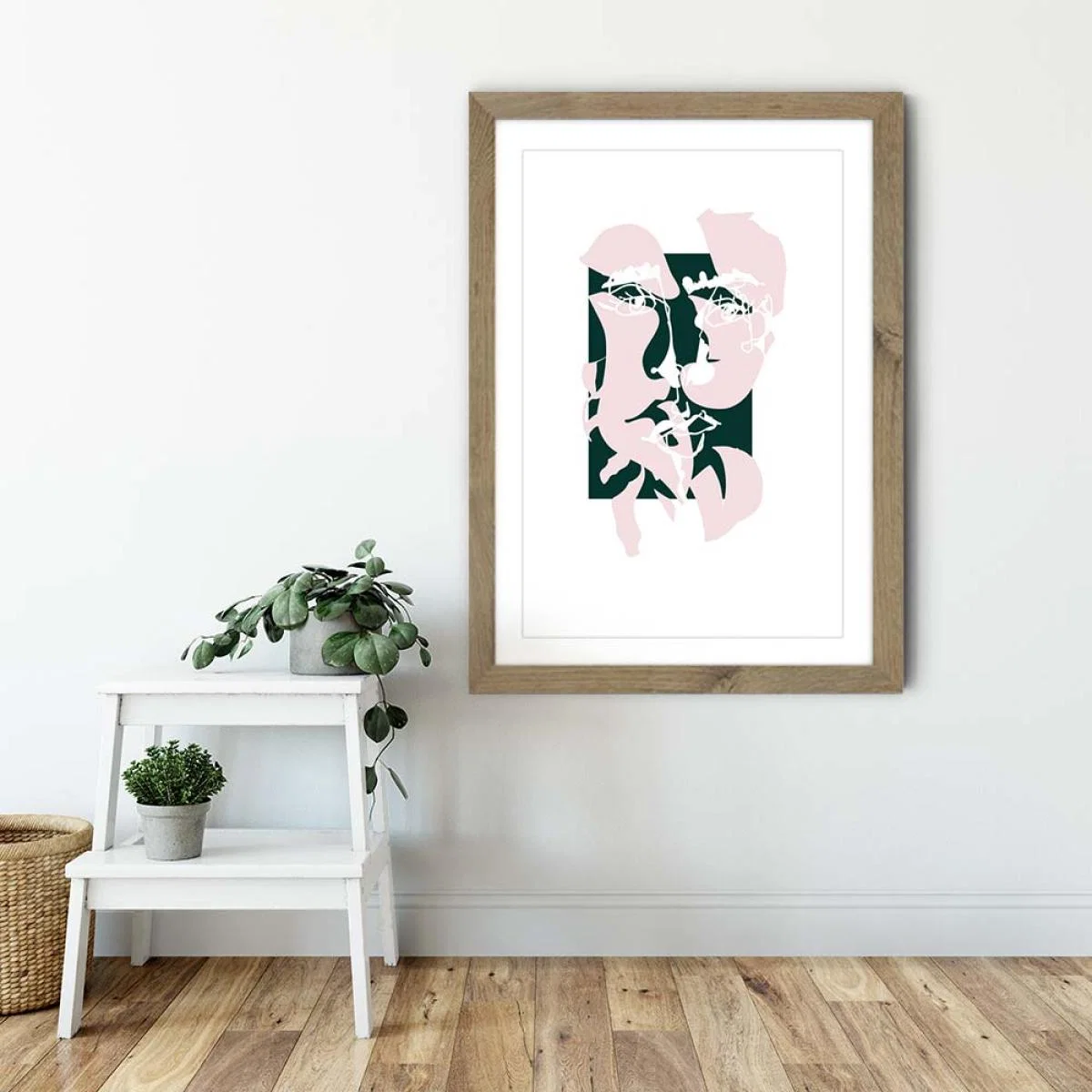 Oak Frame Modern Art II Art Print – image 6