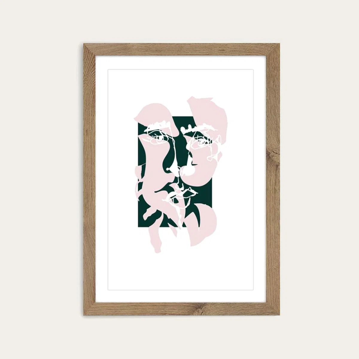 Oak Frame Modern Art II Art Print – image 1