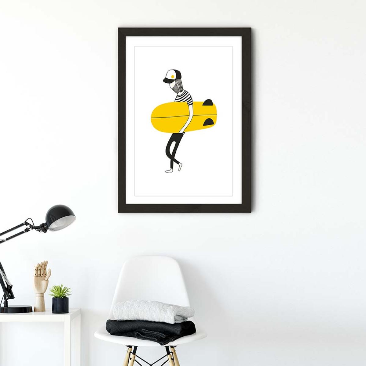 Alone Art Print Black Frame – image 2