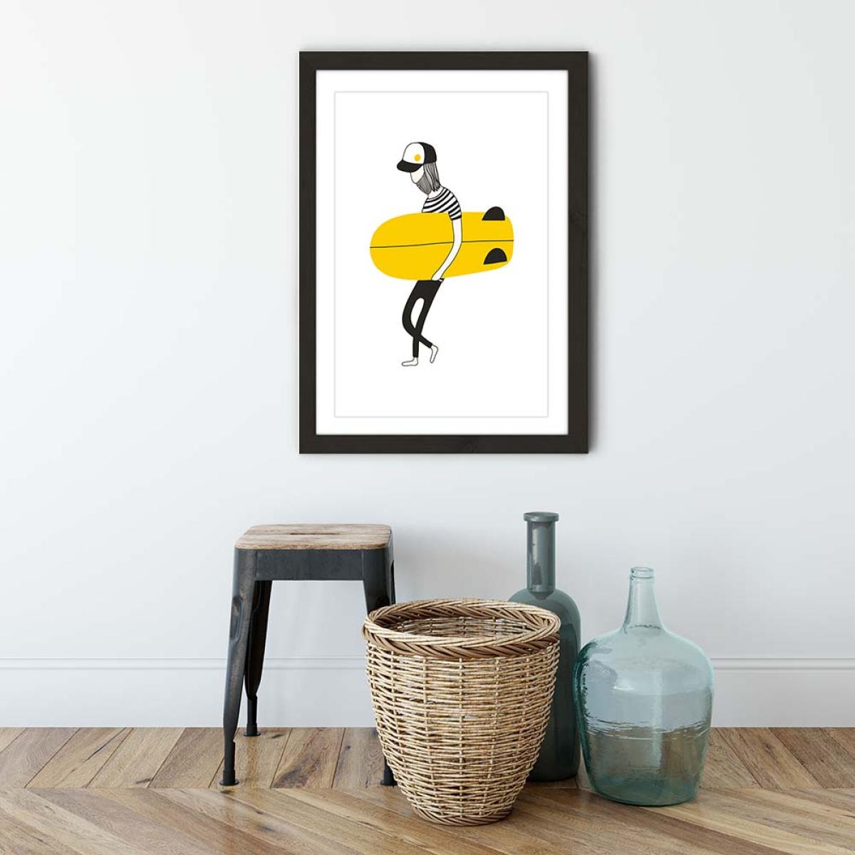 Alone Art Print Black Frame – image 3