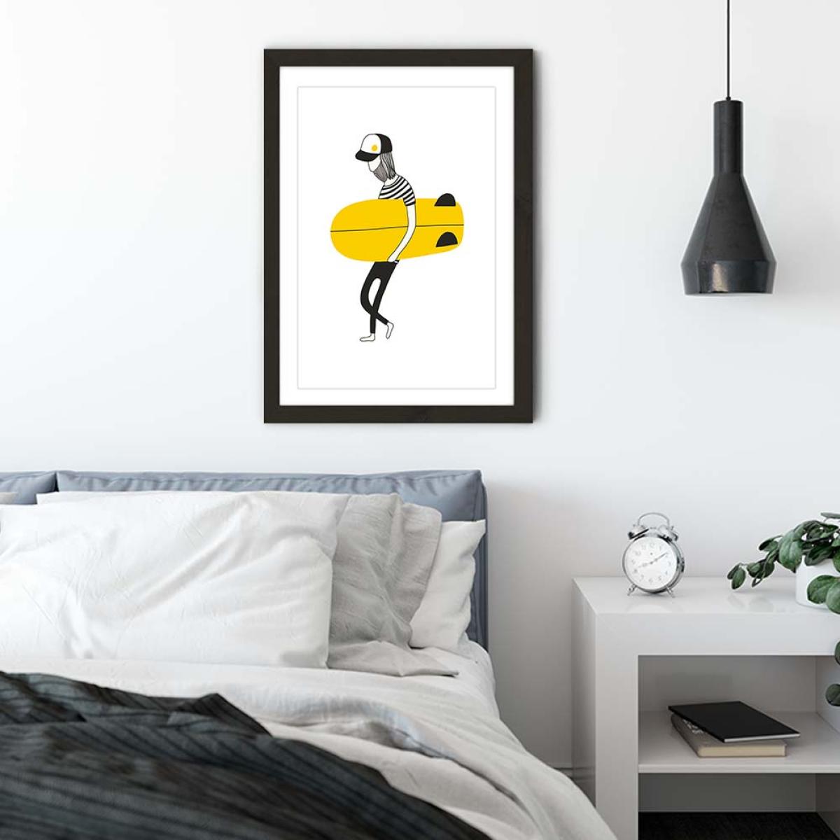 Alone Art Print Black Frame – image 4