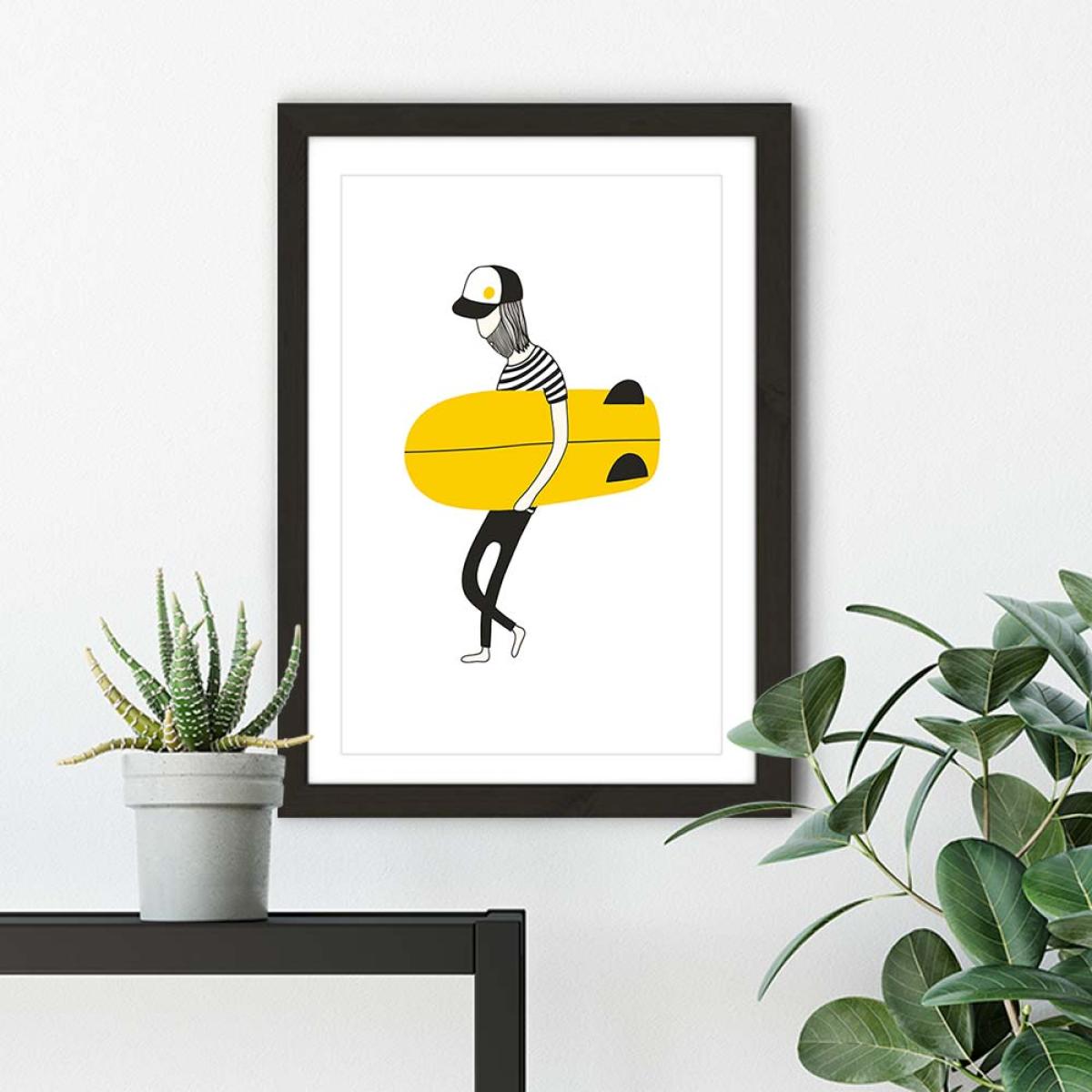 Alone Art Print Black Frame – image 5