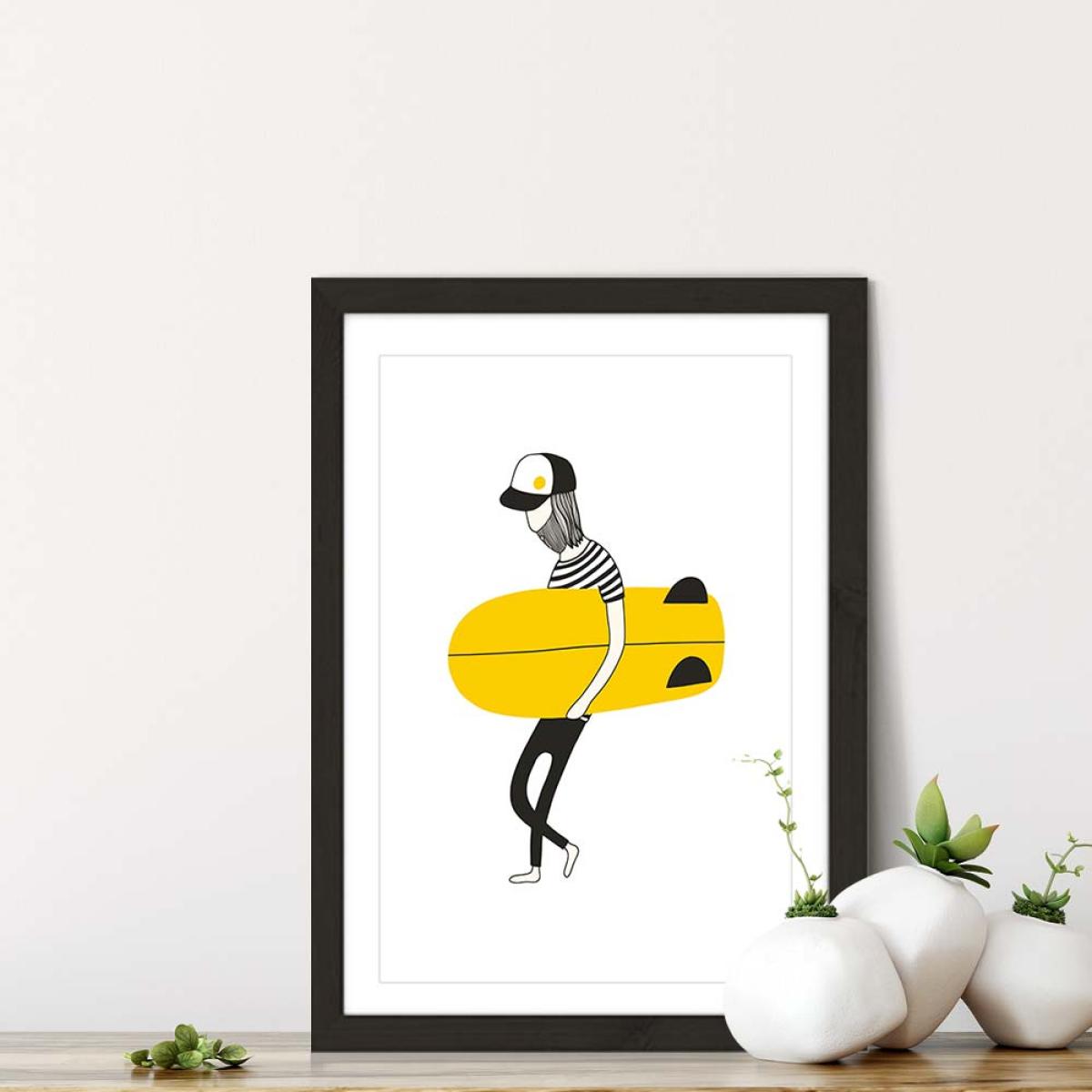 Alone Art Print Black Frame – image 7