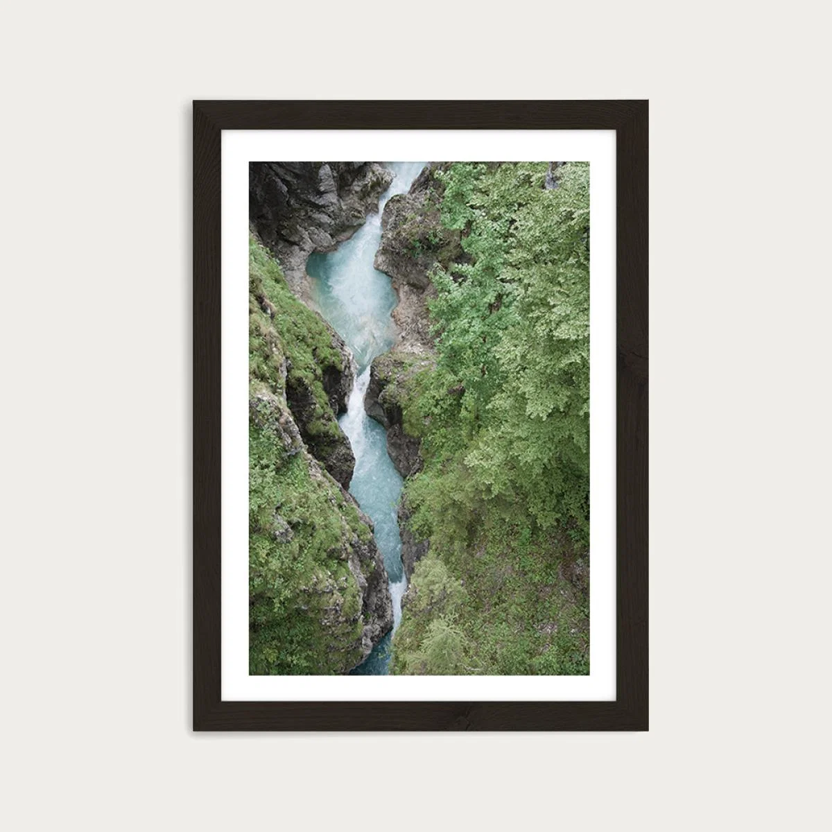 Hiking in the Mountains Art Print Black Frame – image 1