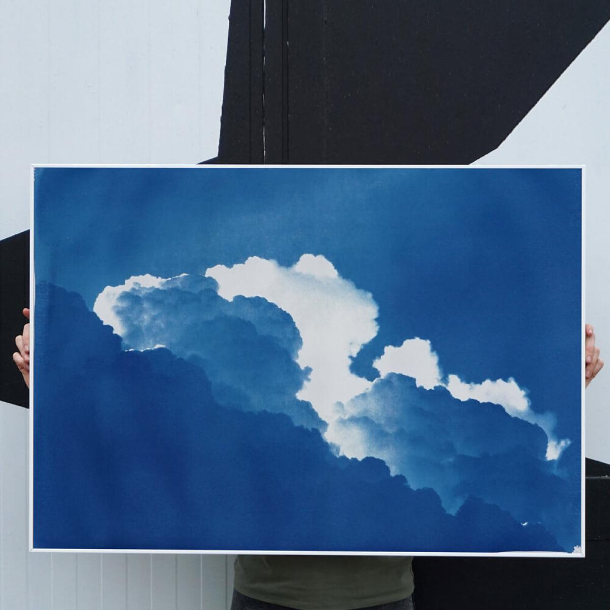 Yves Klein Clouds Limited Edition Handmade Cyanotype Art Print – image 2