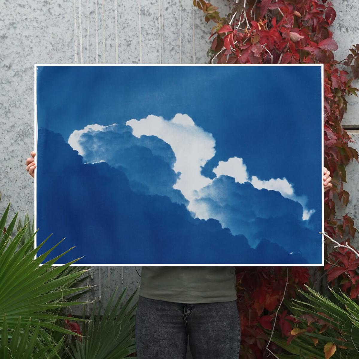Yves Klein Clouds Limited Edition Handmade Cyanotype Art Print – image 14