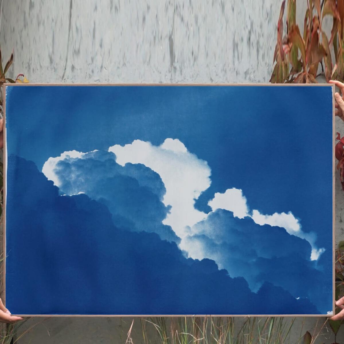 Yves Klein Clouds Limited Edition Handmade Cyanotype Art Print – image 4