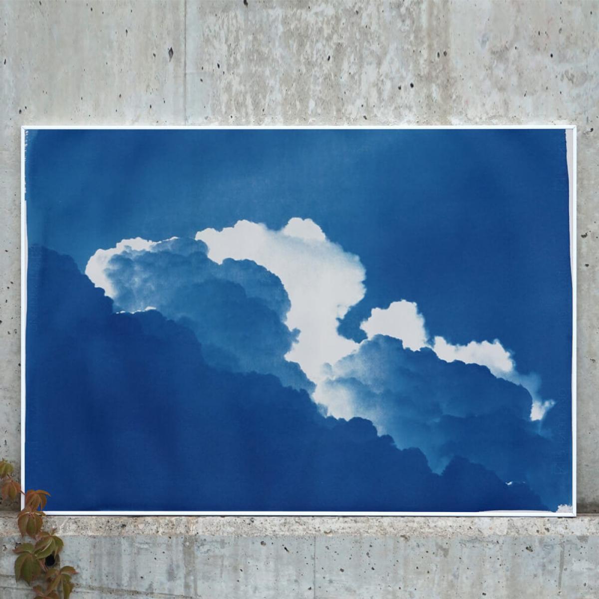 Yves Klein Clouds Limited Edition Handmade Cyanotype Art Print – image 5