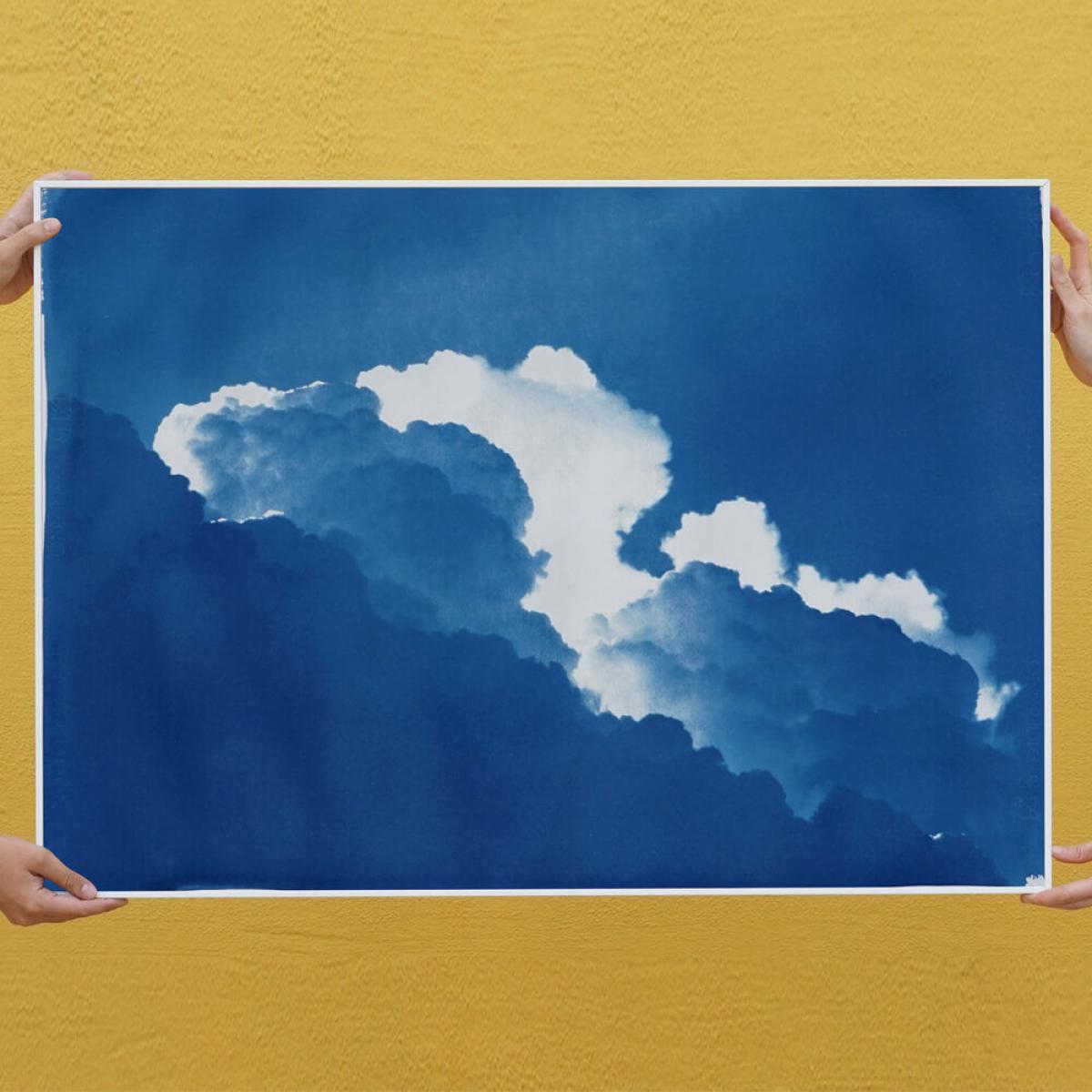 Yves Klein Clouds Limited Edition Handmade Cyanotype Art Print – image 7