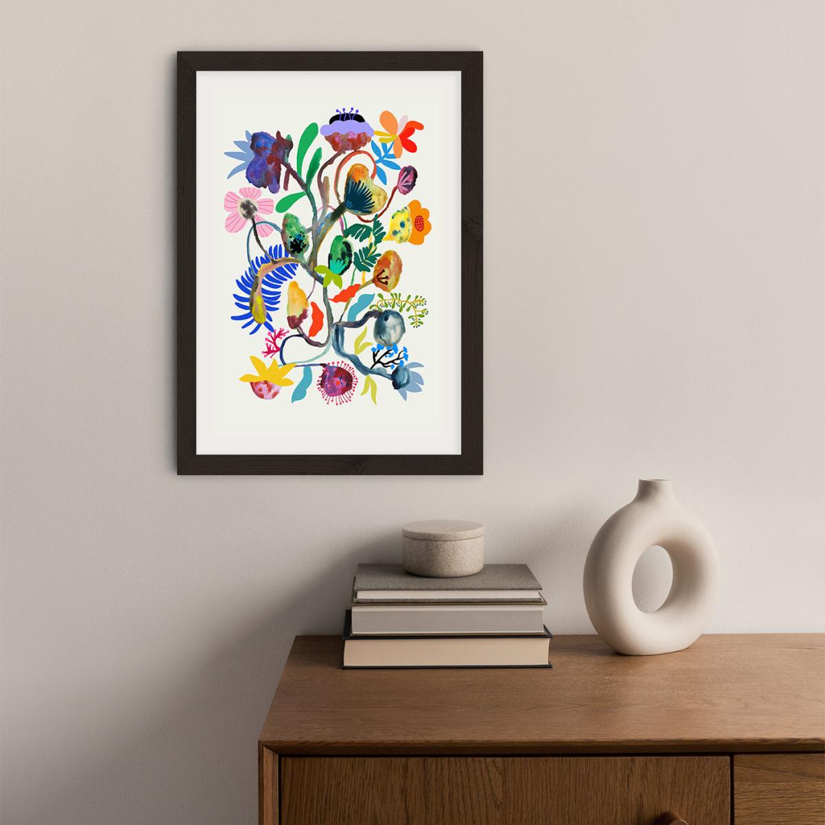 Flowers Growing Everywhere Art Print Black Frame – image 2