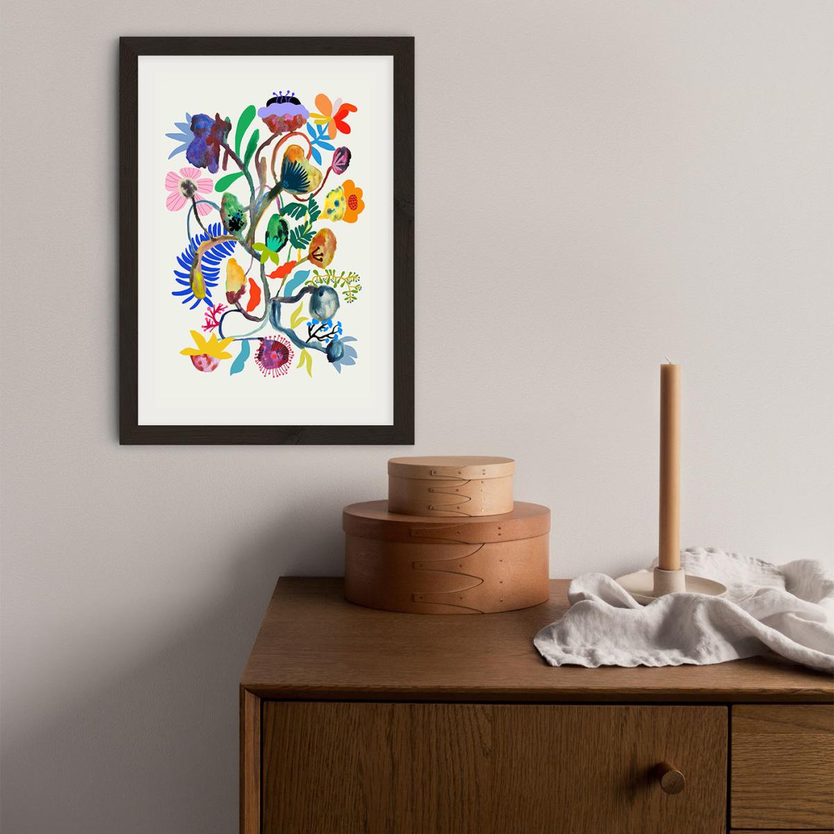 Flowers Growing Everywhere Art Print Black Frame – image 3