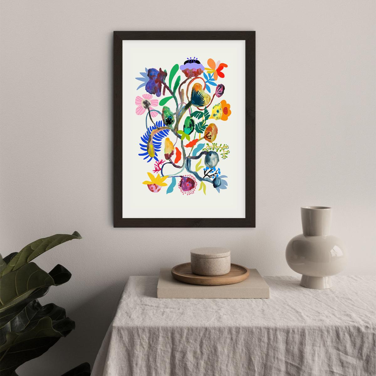 Flowers Growing Everywhere Art Print Black Frame – image 4