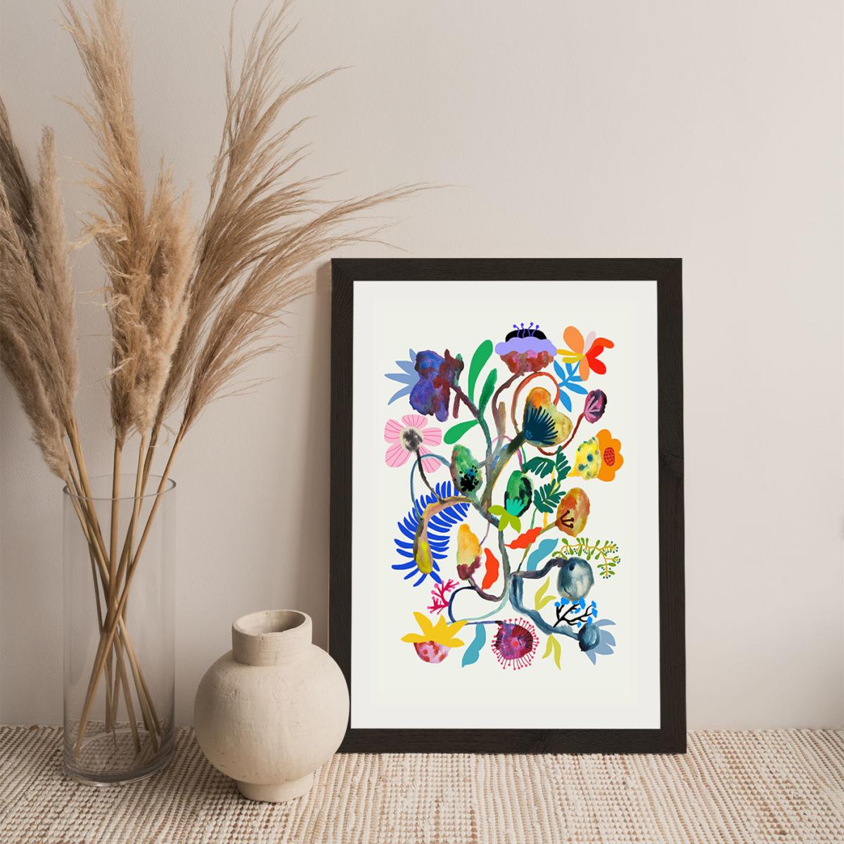 Flowers Growing Everywhere Art Print Black Frame – image 7