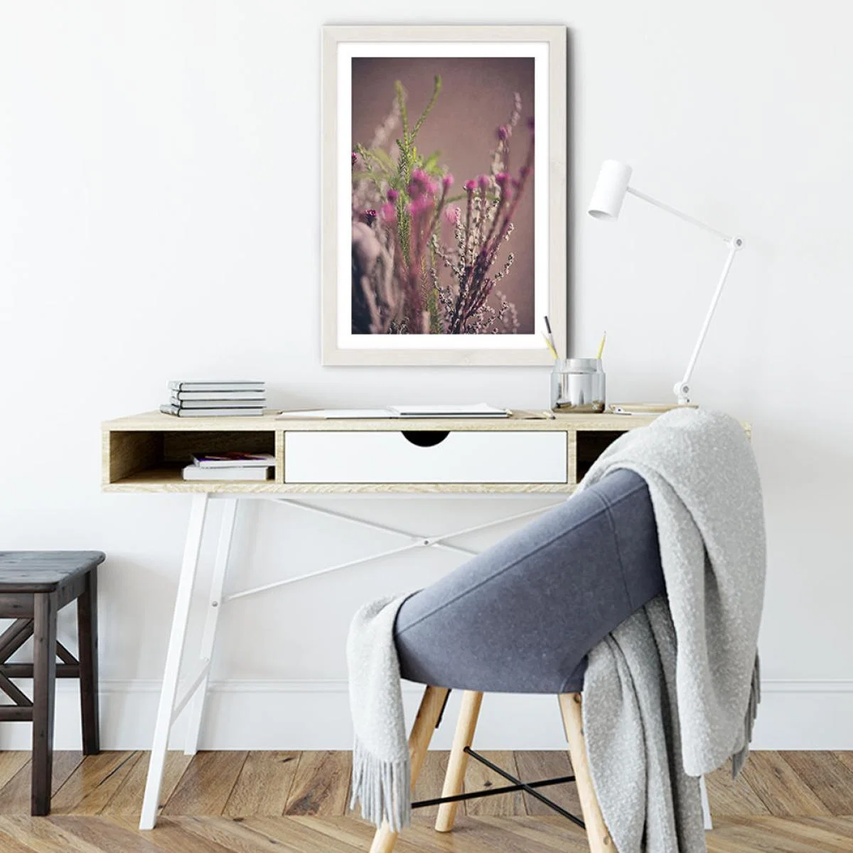 Warm Fynbos 6 Art Print White Frame – image 3
