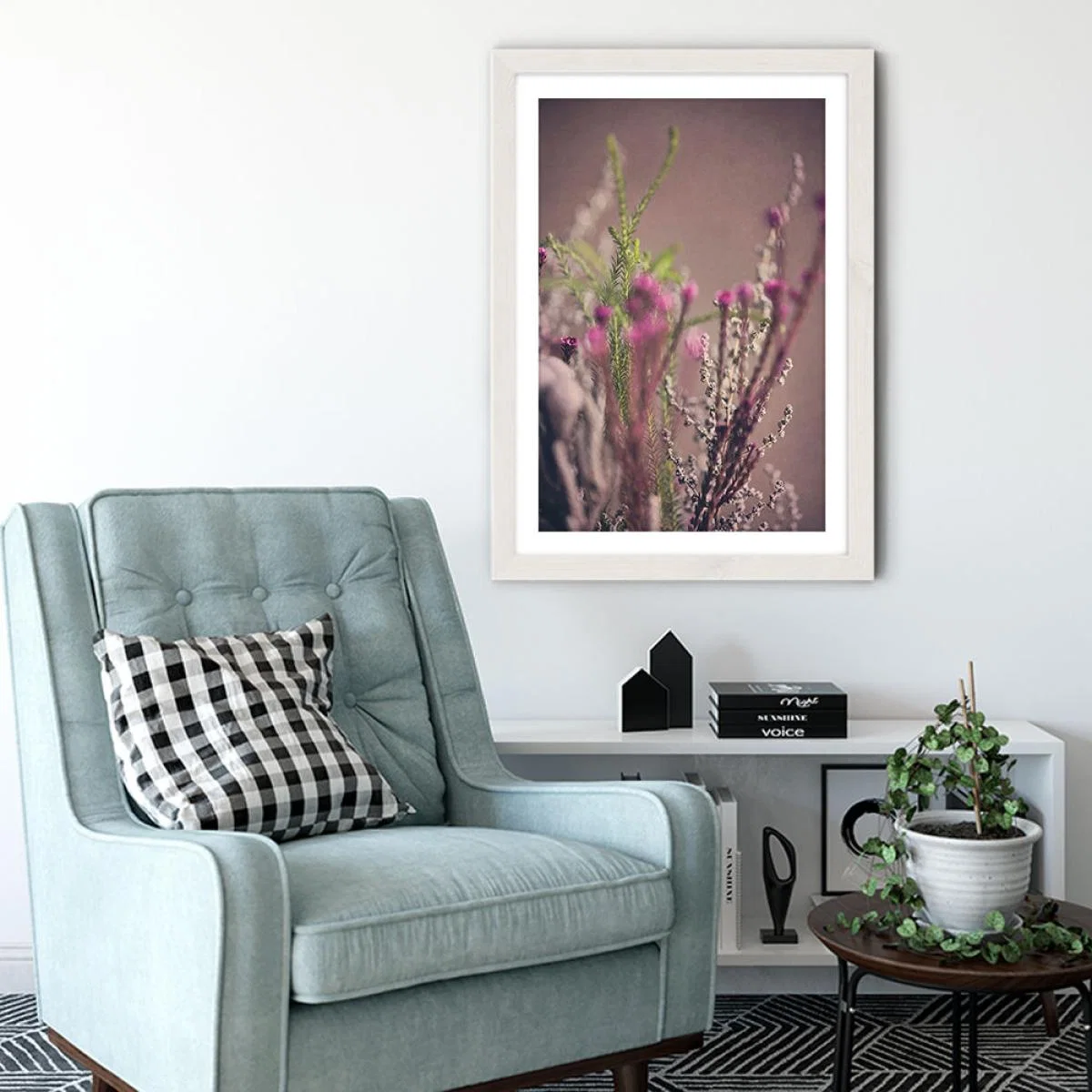 Warm Fynbos 6 Art Print White Frame – image 5
