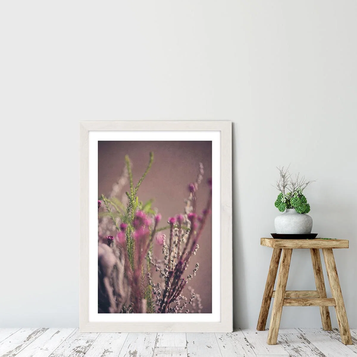 Warm Fynbos 6 Art Print White Frame – image 6