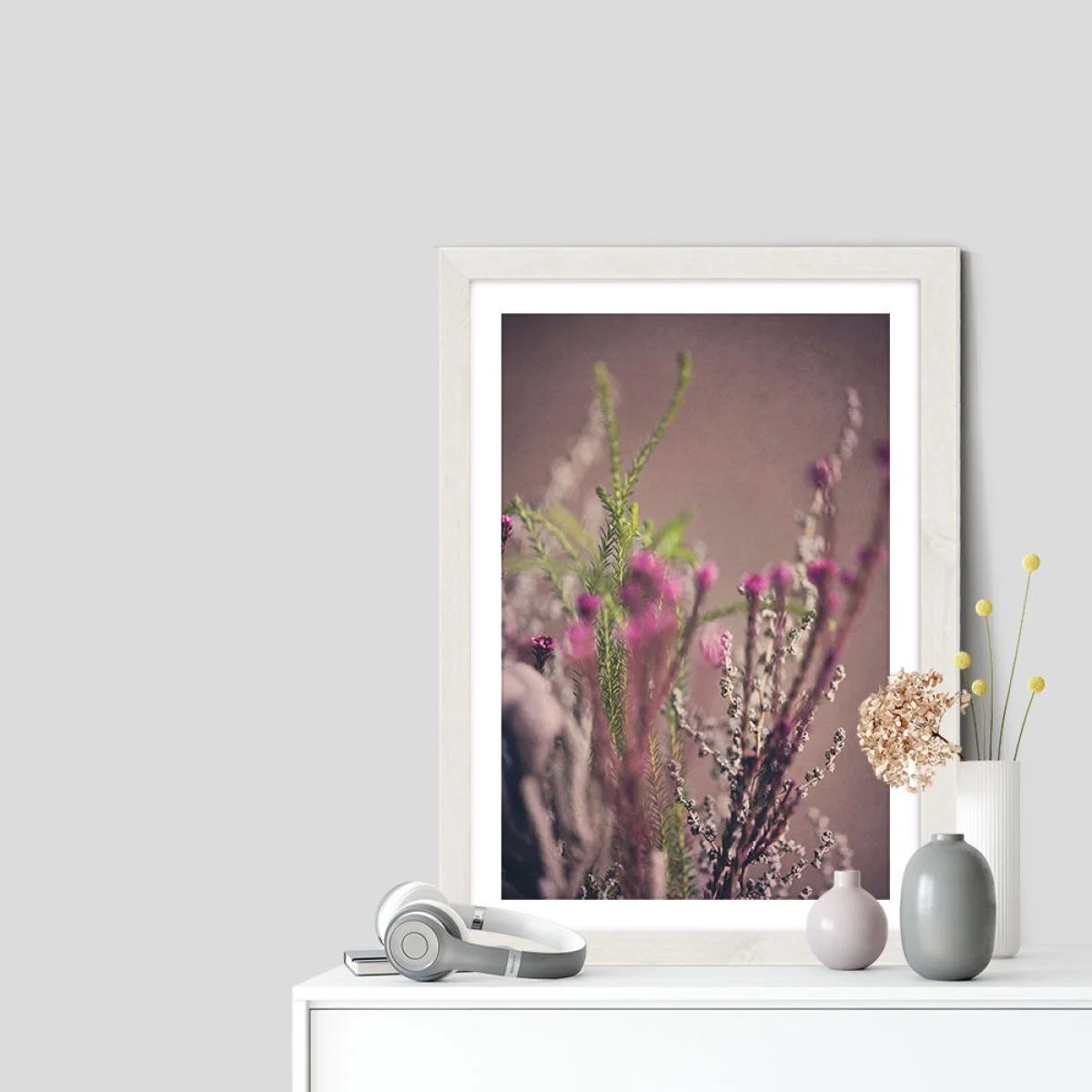 Warm Fynbos 6 Art Print White Frame – image 7