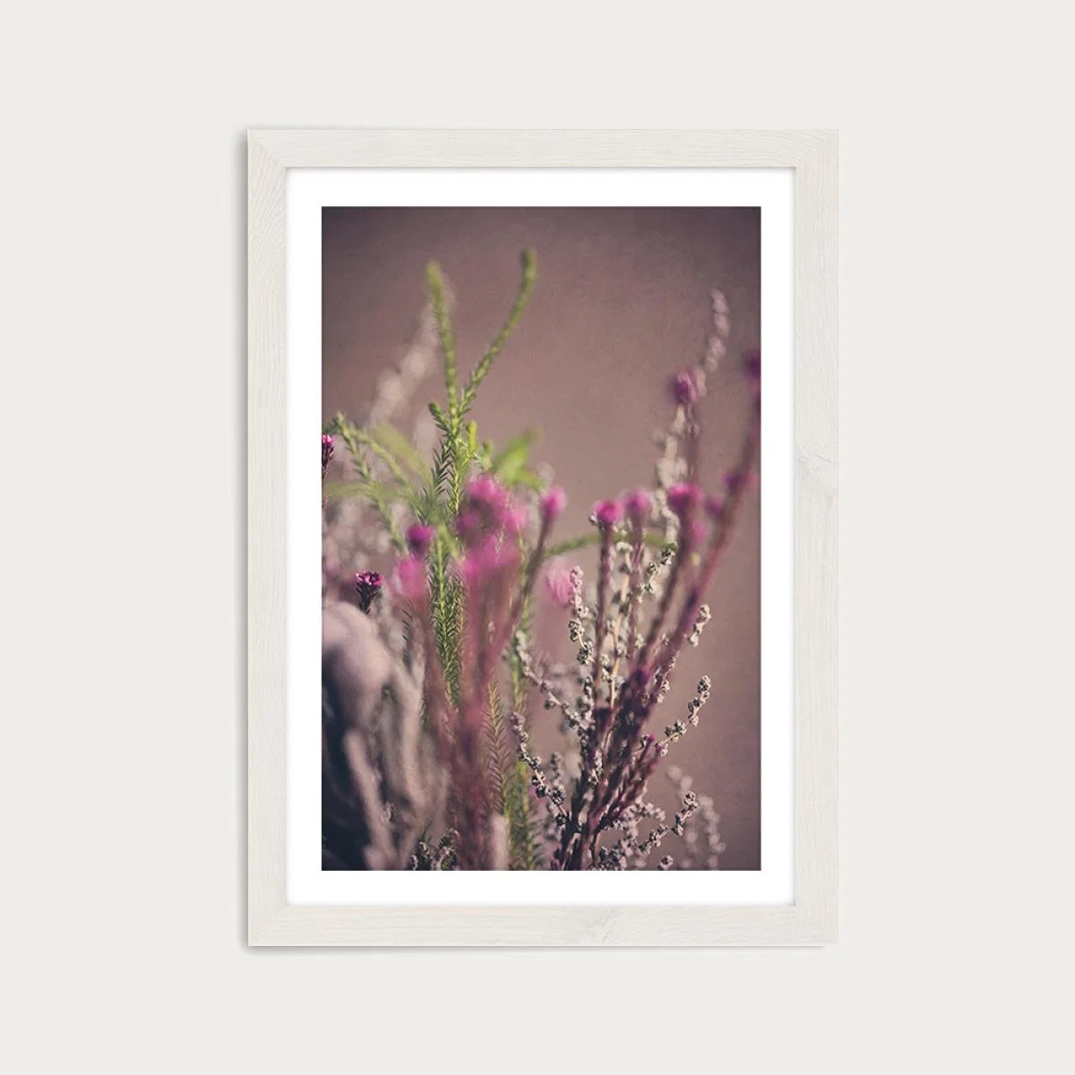 Warm Fynbos 6 Art Print White Frame – image 1