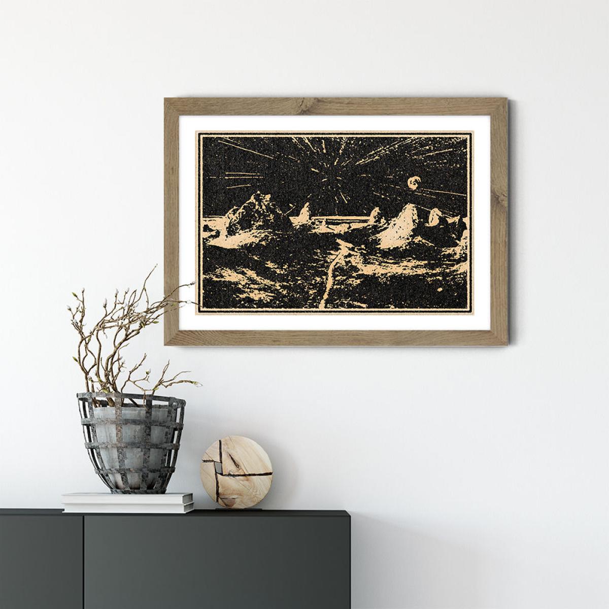 The Road Ahead Art Print Oak Frame – image 2