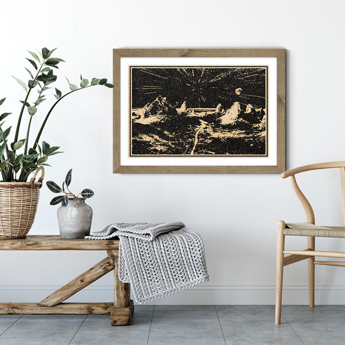 The Road Ahead Art Print Oak Frame – image 3
