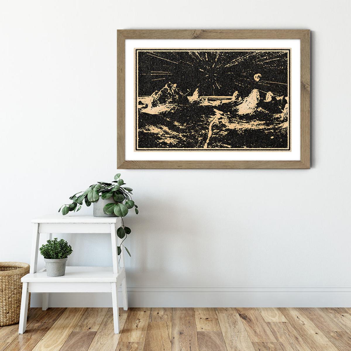 The Road Ahead Art Print Oak Frame – image 4