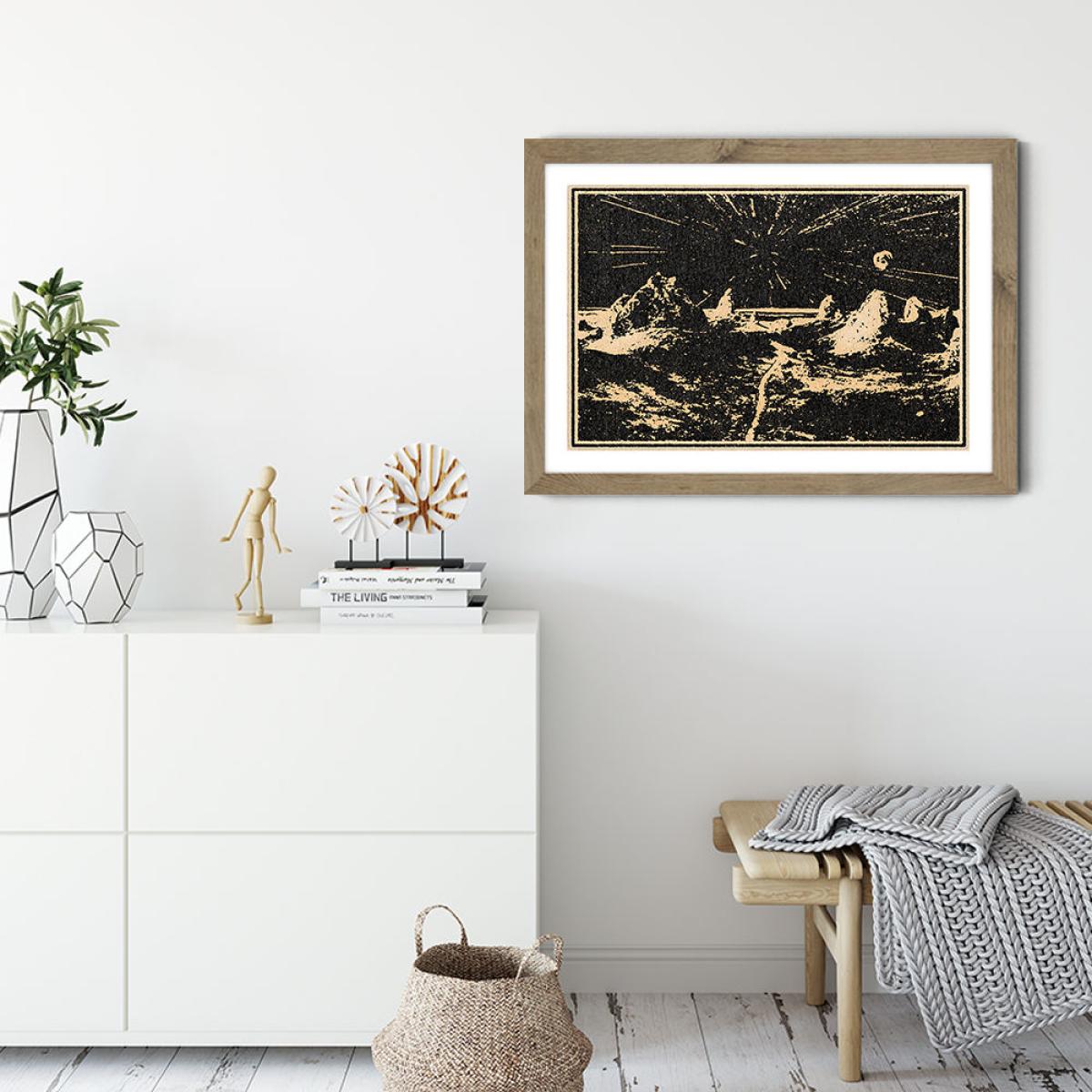 The Road Ahead Art Print Oak Frame – image 5