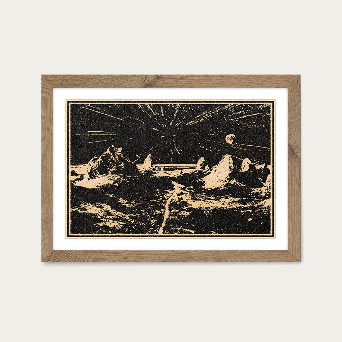 The Road Ahead Art Print Oak Frame – image 1