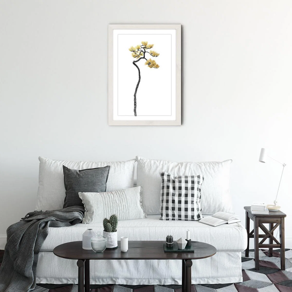 Bonsai Tree 5 Art Print White Frame – image 2
