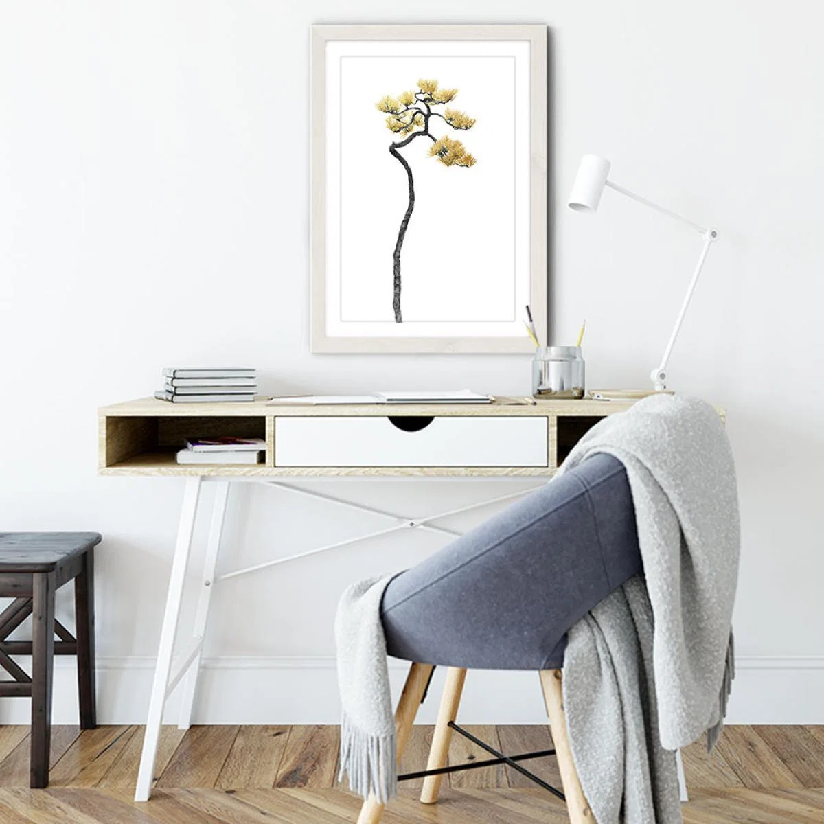 Bonsai Tree 5 Art Print White Frame – image 5