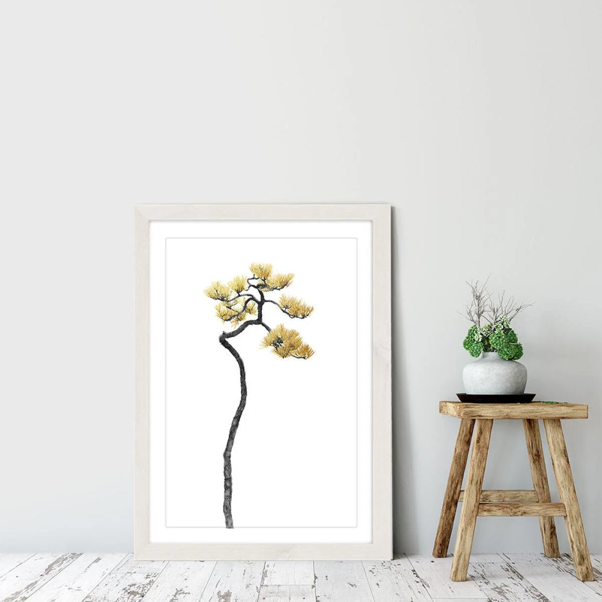 Bonsai Tree 5 Art Print White Frame – image 6
