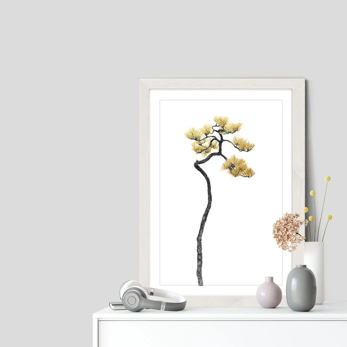 Bonsai Tree 5 Art Print White Frame – image 7