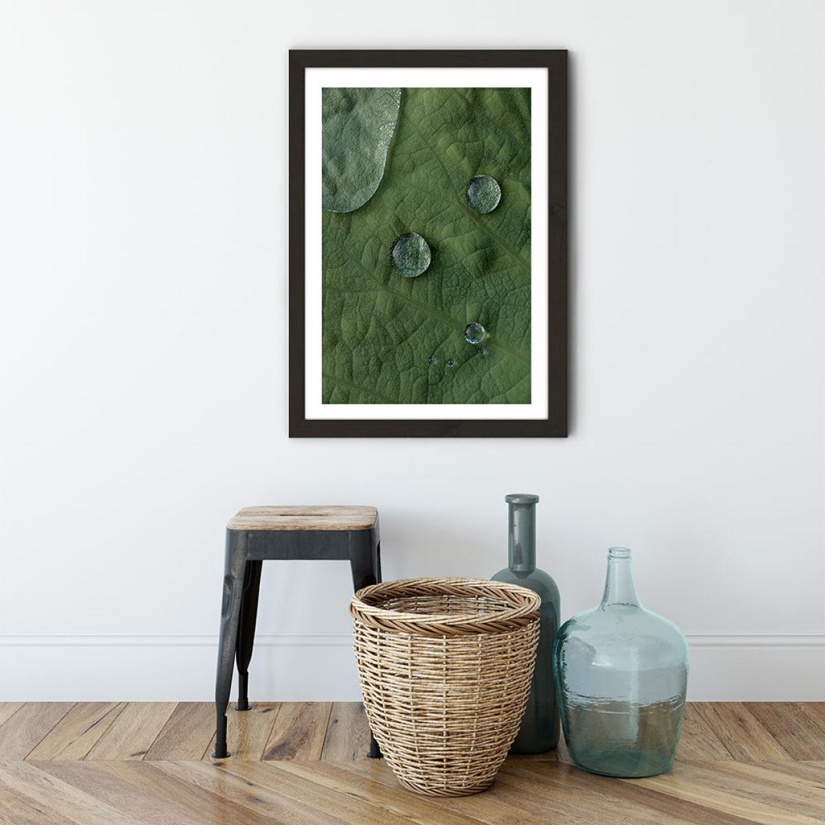 Lotus Art Print Black Frame – image 3
