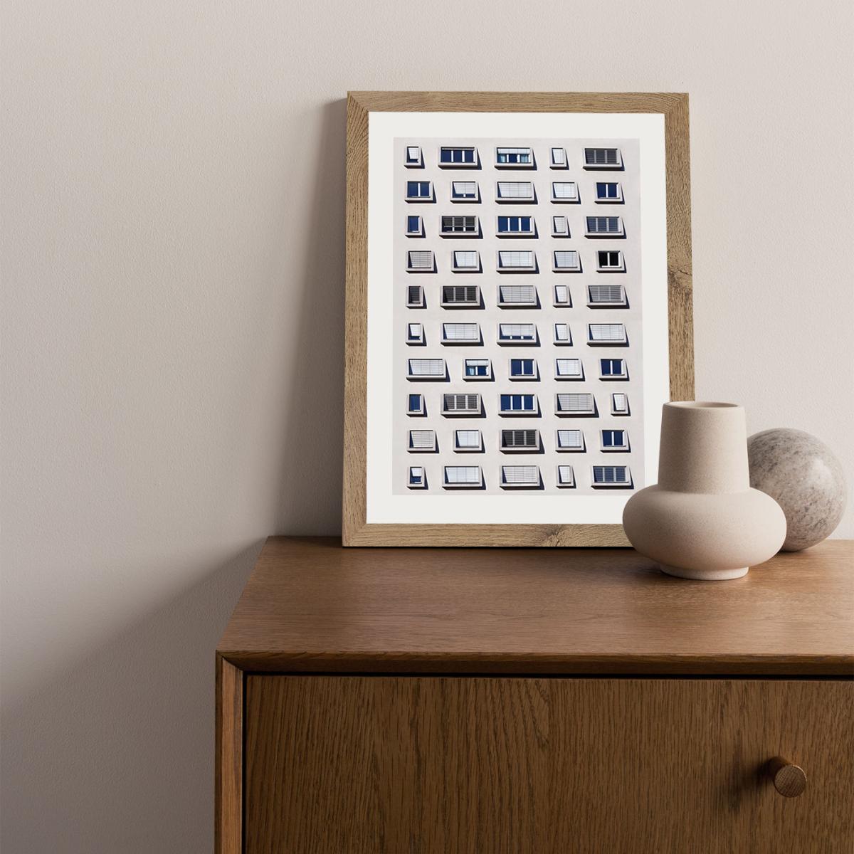 50 Shades of Shades Art Print Oak Frame – image 2