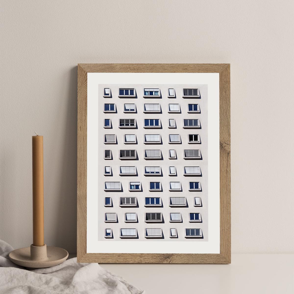 50 Shades of Shades Art Print Oak Frame – image 4