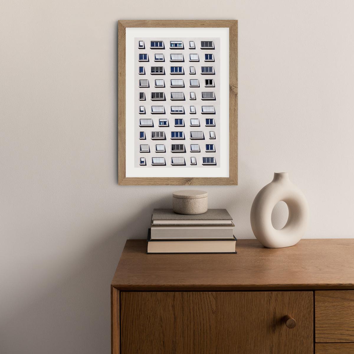 50 Shades of Shades Art Print Oak Frame – image 5