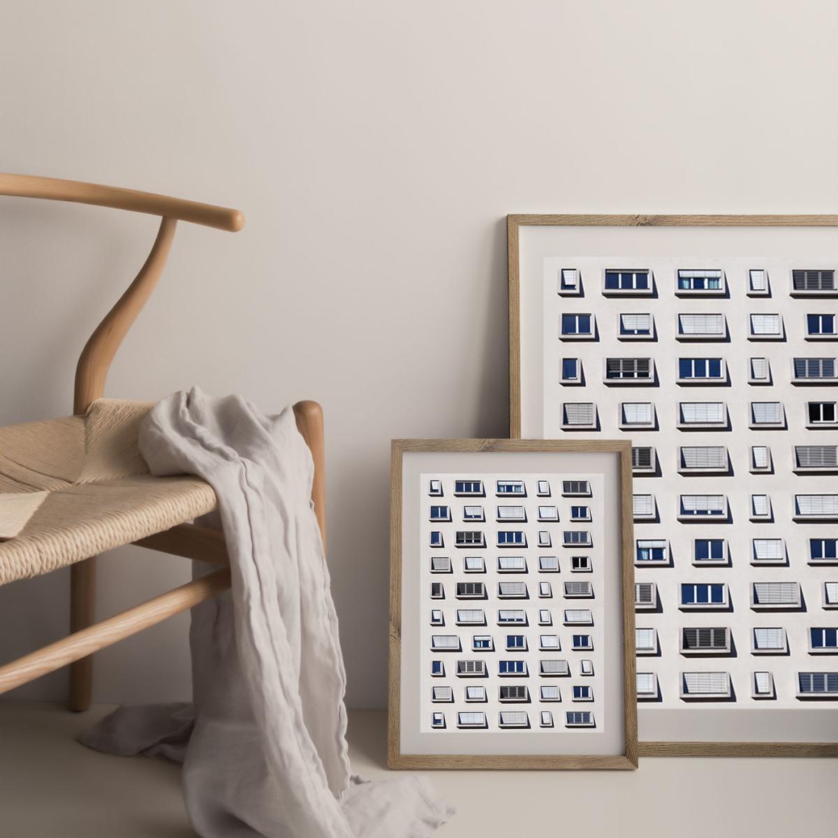 50 Shades of Shades Art Print Oak Frame – image 9