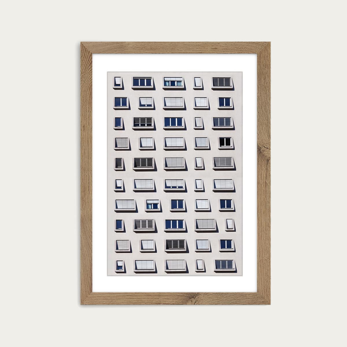 50 Shades of Shades Art Print Oak Frame – image 1
