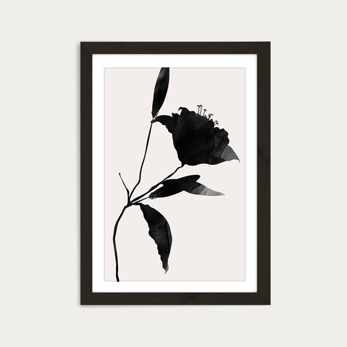 Nero 2 Art Print Black Frame – image 1